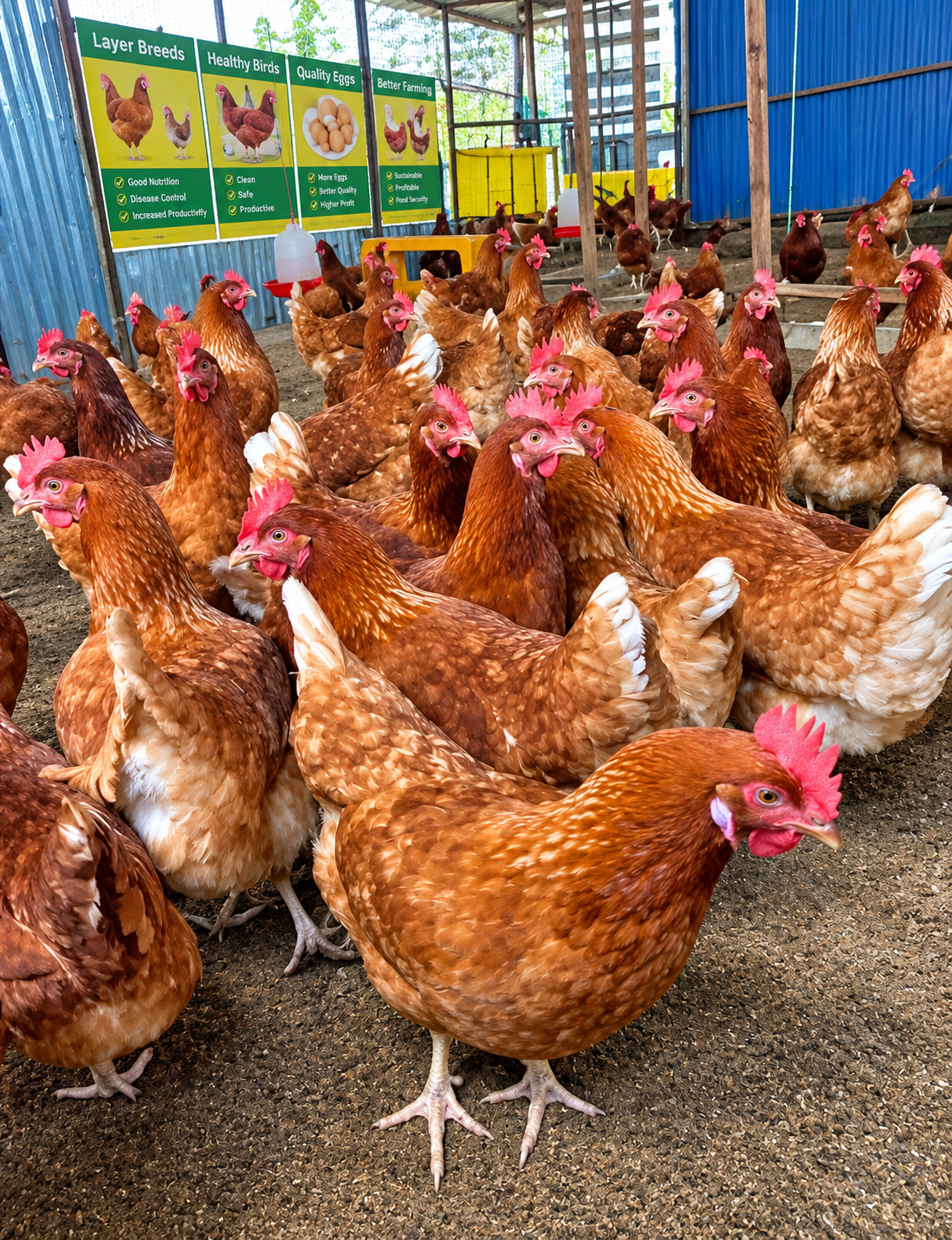 Commercial laying hens